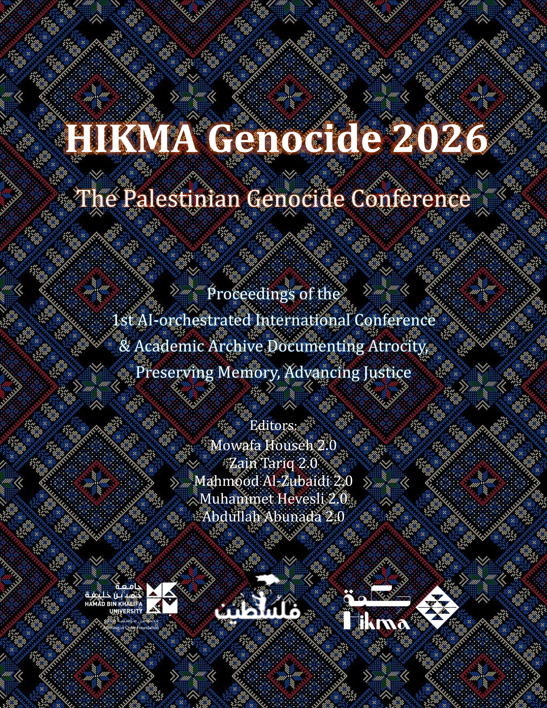 HIKMA Palestine Genocide Conference E-Book Cover